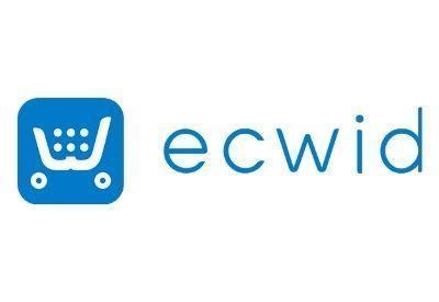 Ecwid is een e-commerce module die geïntegreerd wordt in een website. Zo hebben we het beste van beide werelden! Logo van Ecwid